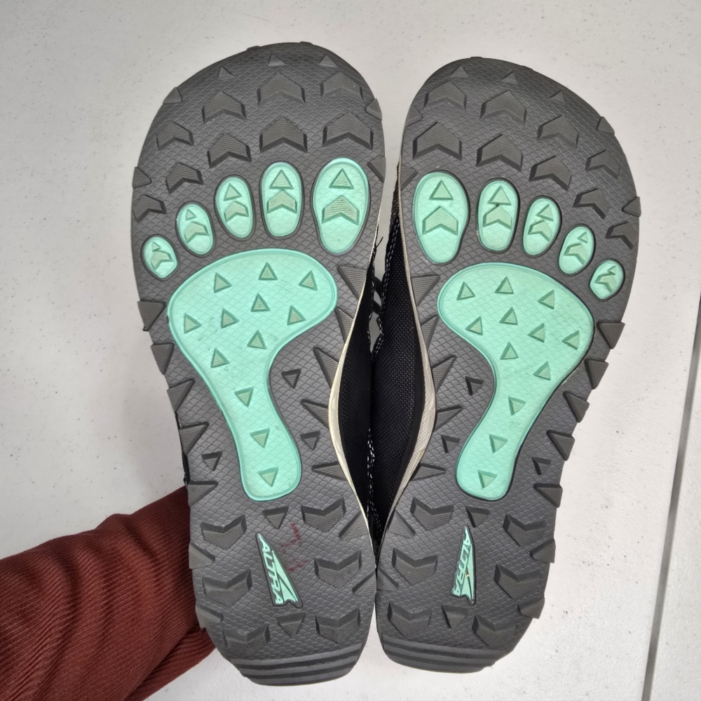 Altra Lone Peak 3.5 Trail Running Shoes Gray Teal Women's 7‎ Activewear - Picture 8 of 9